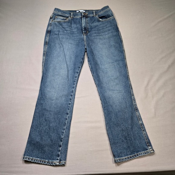 ANTONIO MELANI Denim - Antonio Melani‎ High Rise Straight Leg Jeans Medium Wash Blue Size 32 / 14